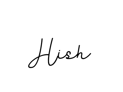 How to make Hish name signature. Use BallpointsItalic-DORy9 style for creating short signs online. This is the latest handwritten sign. Hish signature style 11 images and pictures png