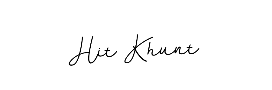 It looks lik you need a new signature style for name Hit Khunt. Design unique handwritten (BallpointsItalic-DORy9) signature with our free signature maker in just a few clicks. Hit Khunt signature style 11 images and pictures png