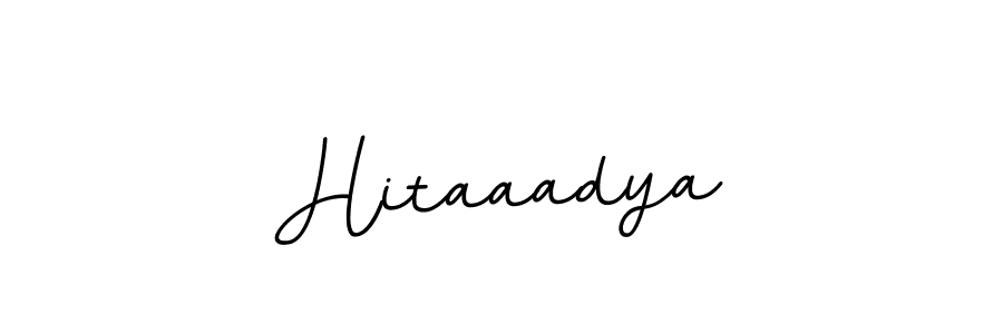 Make a beautiful signature design for name Hitaaadya. With this signature (BallpointsItalic-DORy9) style, you can create a handwritten signature for free. Hitaaadya signature style 11 images and pictures png