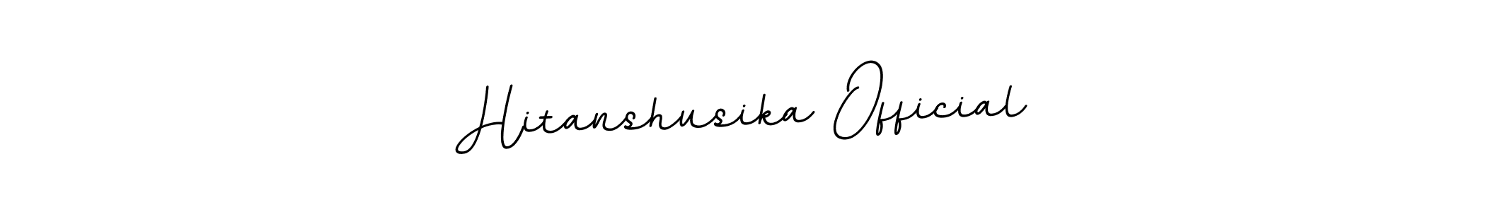 Make a short Hitanshusika Official signature style. Manage your documents anywhere anytime using BallpointsItalic-DORy9. Create and add eSignatures, submit forms, share and send files easily. Hitanshusika Official signature style 11 images and pictures png