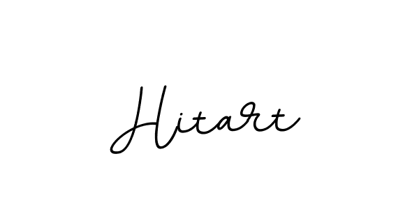 Design your own signature with our free online signature maker. With this signature software, you can create a handwritten (BallpointsItalic-DORy9) signature for name Hitart. Hitart signature style 11 images and pictures png