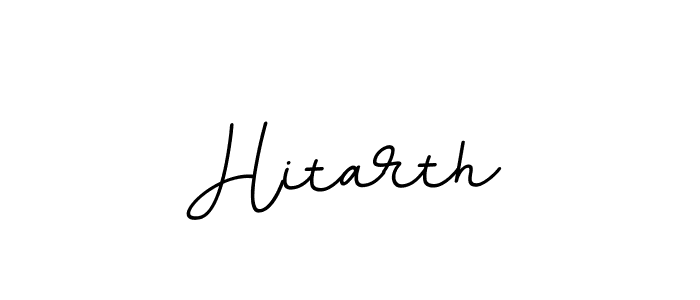 How to make Hitarth signature? BallpointsItalic-DORy9 is a professional autograph style. Create handwritten signature for Hitarth name. Hitarth signature style 11 images and pictures png