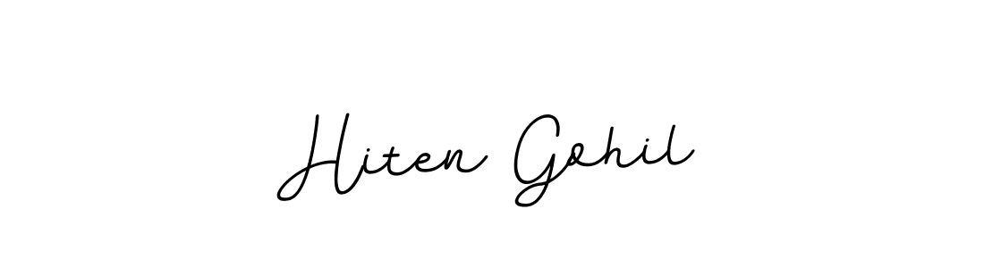 It looks lik you need a new signature style for name Hiten Gohil. Design unique handwritten (BallpointsItalic-DORy9) signature with our free signature maker in just a few clicks. Hiten Gohil signature style 11 images and pictures png