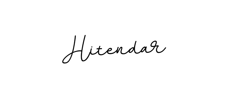 Make a beautiful signature design for name Hitendar. With this signature (BallpointsItalic-DORy9) style, you can create a handwritten signature for free. Hitendar signature style 11 images and pictures png