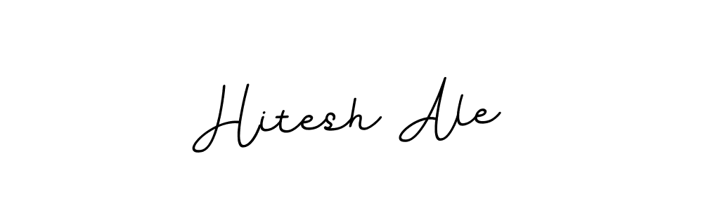 if you are searching for the best signature style for your name Hitesh Ale. so please give up your signature search. here we have designed multiple signature styles  using BallpointsItalic-DORy9. Hitesh Ale signature style 11 images and pictures png