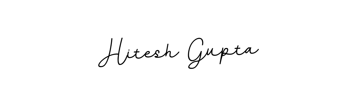 Design your own signature with our free online signature maker. With this signature software, you can create a handwritten (BallpointsItalic-DORy9) signature for name Hitesh Gupta. Hitesh Gupta signature style 11 images and pictures png