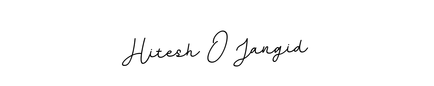 Design your own signature with our free online signature maker. With this signature software, you can create a handwritten (BallpointsItalic-DORy9) signature for name Hitesh O Jangid. Hitesh O Jangid signature style 11 images and pictures png