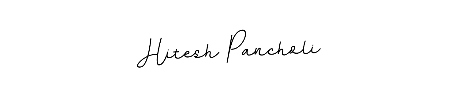 Design your own signature with our free online signature maker. With this signature software, you can create a handwritten (BallpointsItalic-DORy9) signature for name Hitesh Pancholi. Hitesh Pancholi signature style 11 images and pictures png