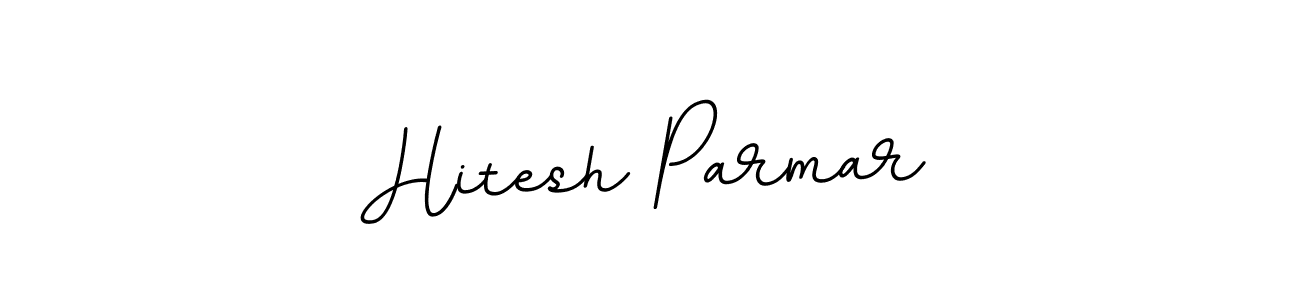 The best way (BallpointsItalic-DORy9) to make a short signature is to pick only two or three words in your name. The name Hitesh Parmar include a total of six letters. For converting this name. Hitesh Parmar signature style 11 images and pictures png