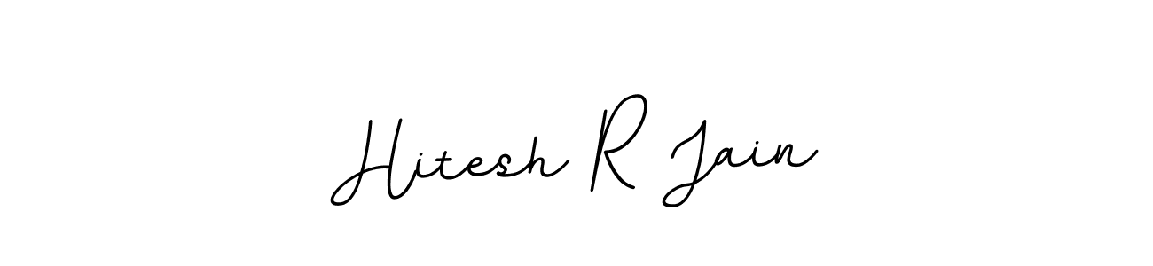 Design your own signature with our free online signature maker. With this signature software, you can create a handwritten (BallpointsItalic-DORy9) signature for name Hitesh R Jain. Hitesh R Jain signature style 11 images and pictures png