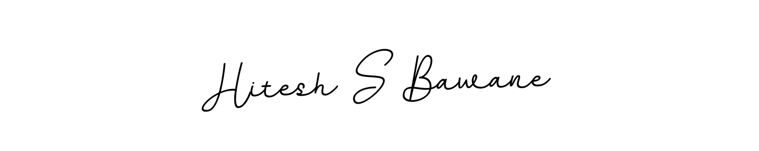 Use a signature maker to create a handwritten signature online. With this signature software, you can design (BallpointsItalic-DORy9) your own signature for name Hitesh S Bawane. Hitesh S Bawane signature style 11 images and pictures png