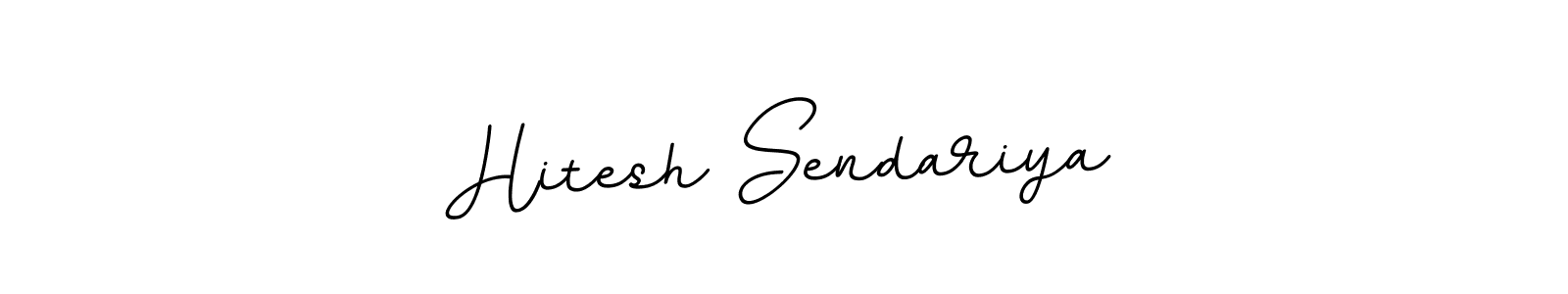 Design your own signature with our free online signature maker. With this signature software, you can create a handwritten (BallpointsItalic-DORy9) signature for name Hitesh Sendariya. Hitesh Sendariya signature style 11 images and pictures png