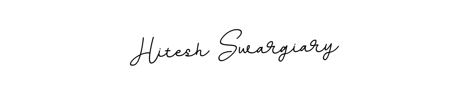 Use a signature maker to create a handwritten signature online. With this signature software, you can design (BallpointsItalic-DORy9) your own signature for name Hitesh Swargiary. Hitesh Swargiary signature style 11 images and pictures png