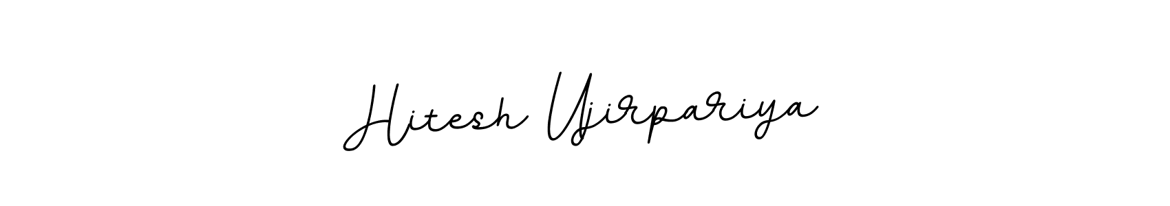 Use a signature maker to create a handwritten signature online. With this signature software, you can design (BallpointsItalic-DORy9) your own signature for name Hitesh Ujirpariya. Hitesh Ujirpariya signature style 11 images and pictures png