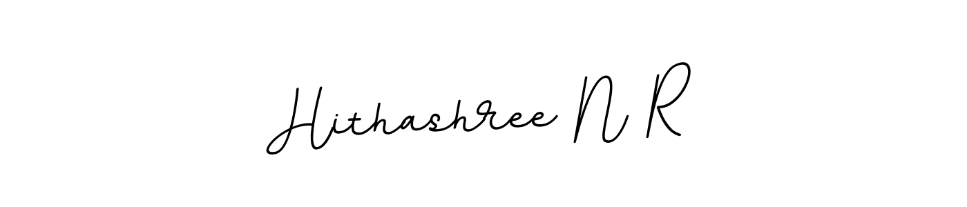 This is the best signature style for the Hithashree N R name. Also you like these signature font (BallpointsItalic-DORy9). Mix name signature. Hithashree N R signature style 11 images and pictures png