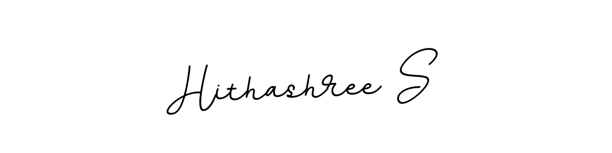 Make a beautiful signature design for name Hithashree S. With this signature (BallpointsItalic-DORy9) style, you can create a handwritten signature for free. Hithashree S signature style 11 images and pictures png