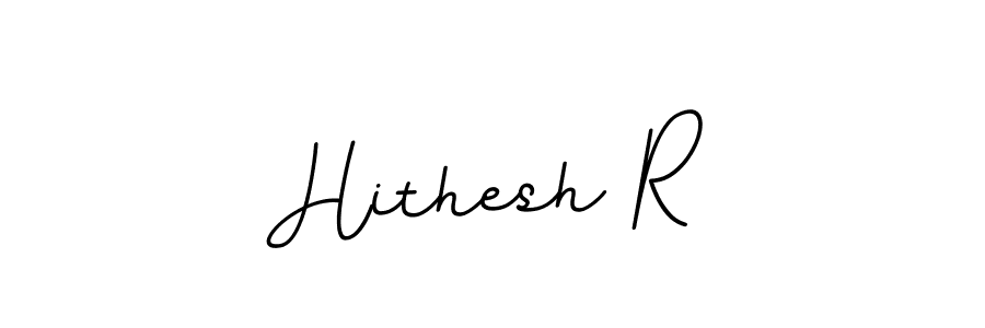 This is the best signature style for the Hithesh R name. Also you like these signature font (BallpointsItalic-DORy9). Mix name signature. Hithesh R signature style 11 images and pictures png