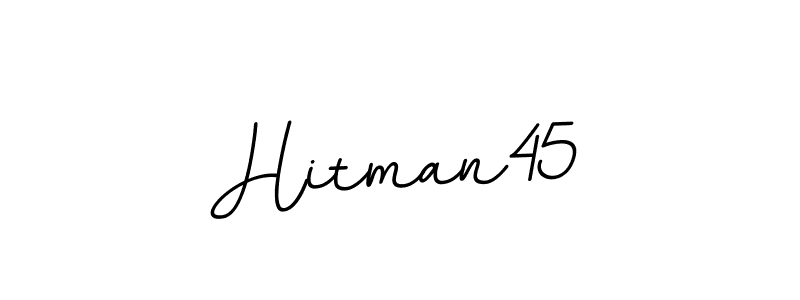 Make a beautiful signature design for name Hitman45. Use this online signature maker to create a handwritten signature for free. Hitman45 signature style 11 images and pictures png