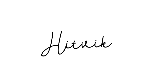 How to Draw Hitvik signature style? BallpointsItalic-DORy9 is a latest design signature styles for name Hitvik. Hitvik signature style 11 images and pictures png