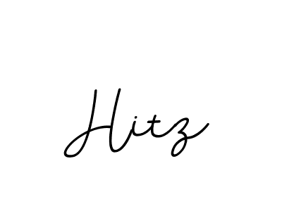 Design your own signature with our free online signature maker. With this signature software, you can create a handwritten (BallpointsItalic-DORy9) signature for name Hitz. Hitz signature style 11 images and pictures png