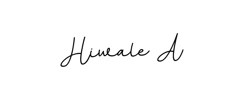 You should practise on your own different ways (BallpointsItalic-DORy9) to write your name (Hiwale A) in signature. don't let someone else do it for you. Hiwale A signature style 11 images and pictures png