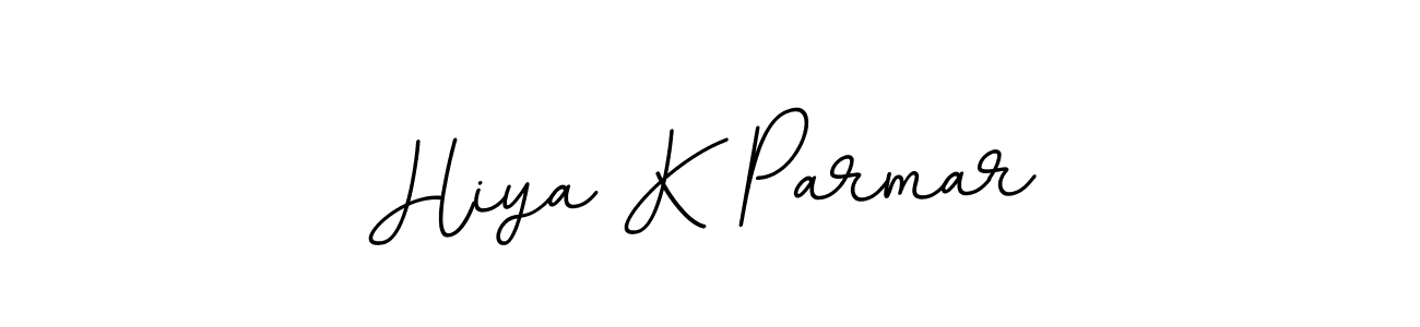 How to make Hiya K Parmar signature? BallpointsItalic-DORy9 is a professional autograph style. Create handwritten signature for Hiya K Parmar name. Hiya K Parmar signature style 11 images and pictures png