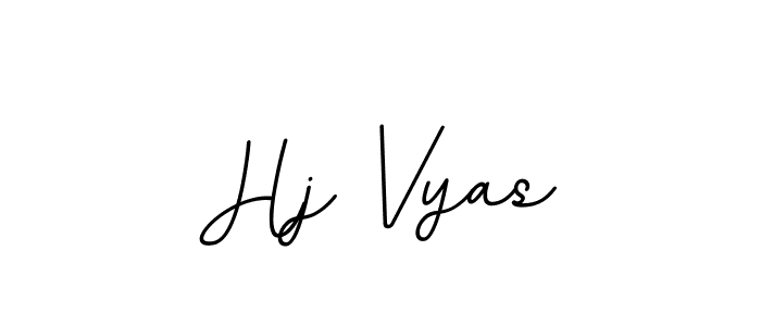 How to make Hj Vyas signature? BallpointsItalic-DORy9 is a professional autograph style. Create handwritten signature for Hj Vyas name. Hj Vyas signature style 11 images and pictures png