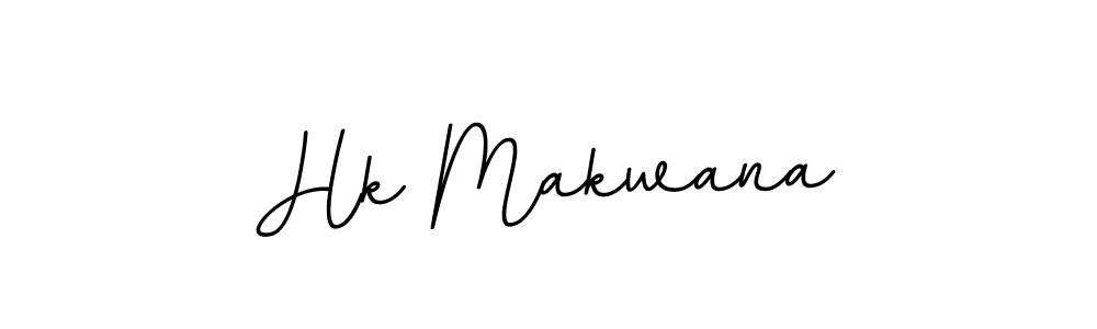 Make a beautiful signature design for name Hk Makwana. With this signature (BallpointsItalic-DORy9) style, you can create a handwritten signature for free. Hk Makwana signature style 11 images and pictures png