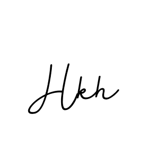 Design your own signature with our free online signature maker. With this signature software, you can create a handwritten (BallpointsItalic-DORy9) signature for name Hkh. Hkh signature style 11 images and pictures png