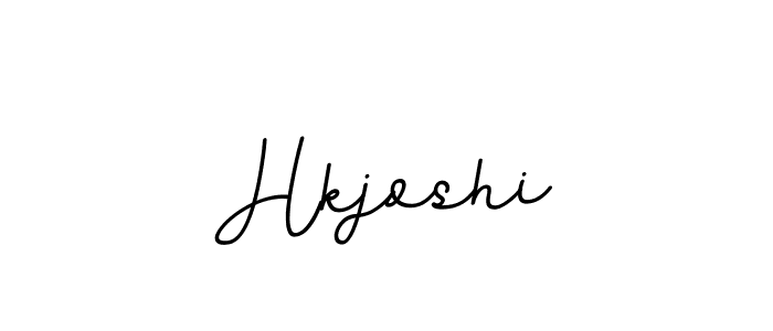 Design your own signature with our free online signature maker. With this signature software, you can create a handwritten (BallpointsItalic-DORy9) signature for name Hkjoshi. Hkjoshi signature style 11 images and pictures png