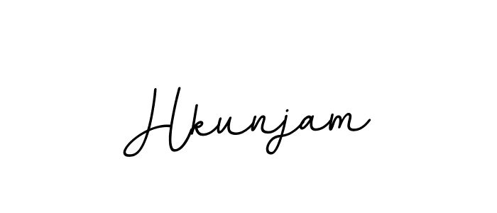 You should practise on your own different ways (BallpointsItalic-DORy9) to write your name (Hkunjam) in signature. don't let someone else do it for you. Hkunjam signature style 11 images and pictures png