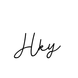 How to make Hky name signature. Use BallpointsItalic-DORy9 style for creating short signs online. This is the latest handwritten sign. Hky signature style 11 images and pictures png