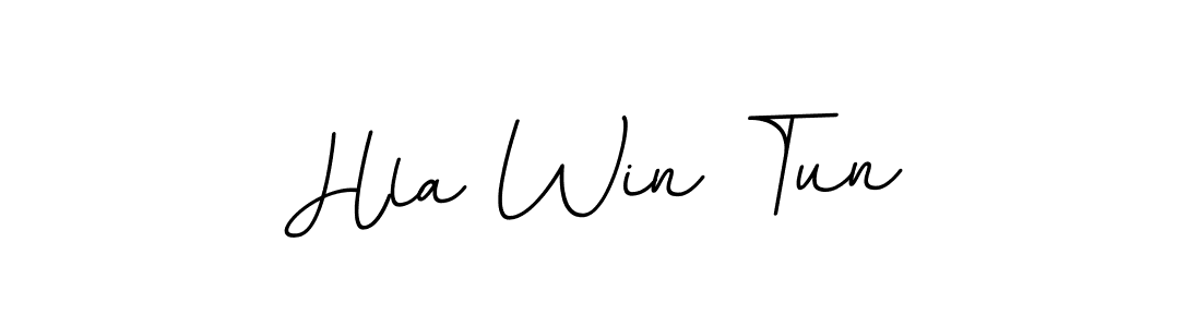 How to make Hla Win Tun name signature. Use BallpointsItalic-DORy9 style for creating short signs online. This is the latest handwritten sign. Hla Win Tun signature style 11 images and pictures png