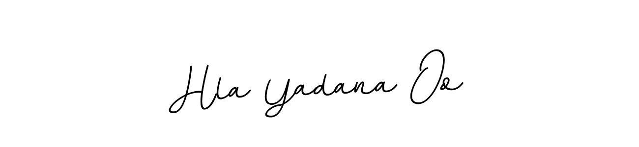 The best way (BallpointsItalic-DORy9) to make a short signature is to pick only two or three words in your name. The name Hla Yadana Oo include a total of six letters. For converting this name. Hla Yadana Oo signature style 11 images and pictures png