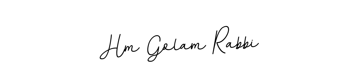 How to make Hm Golam Rabbi name signature. Use BallpointsItalic-DORy9 style for creating short signs online. This is the latest handwritten sign. Hm Golam Rabbi signature style 11 images and pictures png