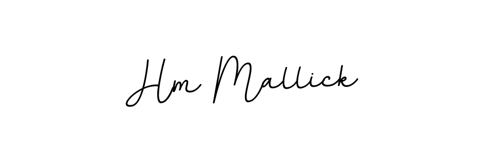 Hm Mallick stylish signature style. Best Handwritten Sign (BallpointsItalic-DORy9) for my name. Handwritten Signature Collection Ideas for my name Hm Mallick. Hm Mallick signature style 11 images and pictures png