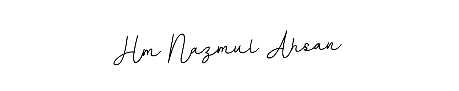 This is the best signature style for the Hm Nazmul Ahsan name. Also you like these signature font (BallpointsItalic-DORy9). Mix name signature. Hm Nazmul Ahsan signature style 11 images and pictures png