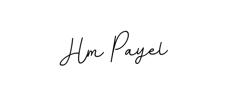 Design your own signature with our free online signature maker. With this signature software, you can create a handwritten (BallpointsItalic-DORy9) signature for name Hm Payel. Hm Payel signature style 11 images and pictures png