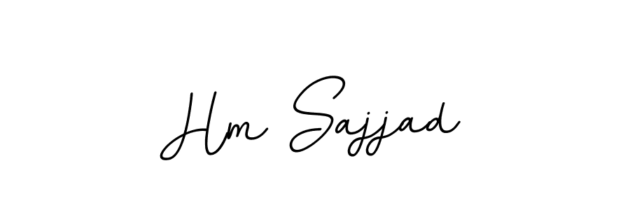 Use a signature maker to create a handwritten signature online. With this signature software, you can design (BallpointsItalic-DORy9) your own signature for name Hm Sajjad. Hm Sajjad signature style 11 images and pictures png