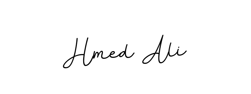 How to make Hmed Ali name signature. Use BallpointsItalic-DORy9 style for creating short signs online. This is the latest handwritten sign. Hmed Ali signature style 11 images and pictures png