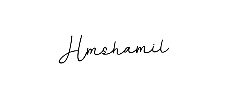 Create a beautiful signature design for name Hmshamil. With this signature (BallpointsItalic-DORy9) fonts, you can make a handwritten signature for free. Hmshamil signature style 11 images and pictures png