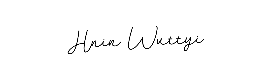 You should practise on your own different ways (BallpointsItalic-DORy9) to write your name (Hnin Wuttyi) in signature. don't let someone else do it for you. Hnin Wuttyi signature style 11 images and pictures png