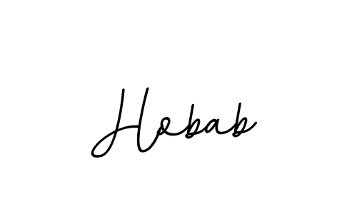 Use a signature maker to create a handwritten signature online. With this signature software, you can design (BallpointsItalic-DORy9) your own signature for name Hobab. Hobab signature style 11 images and pictures png