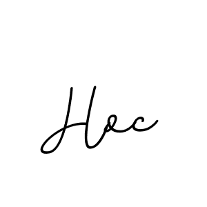 How to make Hoc name signature. Use BallpointsItalic-DORy9 style for creating short signs online. This is the latest handwritten sign. Hoc signature style 11 images and pictures png