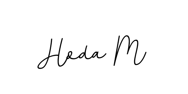 Make a beautiful signature design for name Hoda M. With this signature (BallpointsItalic-DORy9) style, you can create a handwritten signature for free. Hoda M signature style 11 images and pictures png