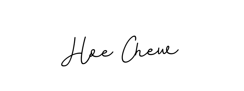 How to make Hoe Chew name signature. Use BallpointsItalic-DORy9 style for creating short signs online. This is the latest handwritten sign. Hoe Chew signature style 11 images and pictures png