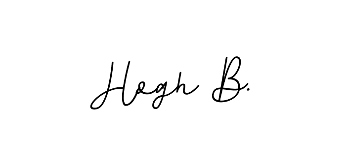 Use a signature maker to create a handwritten signature online. With this signature software, you can design (BallpointsItalic-DORy9) your own signature for name Hogh B.. Hogh B. signature style 11 images and pictures png