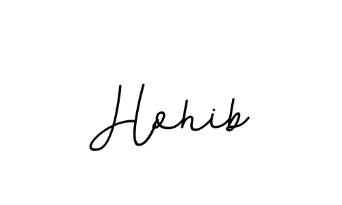 How to make Hohib name signature. Use BallpointsItalic-DORy9 style for creating short signs online. This is the latest handwritten sign. Hohib signature style 11 images and pictures png