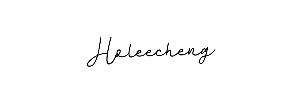 Make a beautiful signature design for name Holeecheng. With this signature (BallpointsItalic-DORy9) style, you can create a handwritten signature for free. Holeecheng signature style 11 images and pictures png