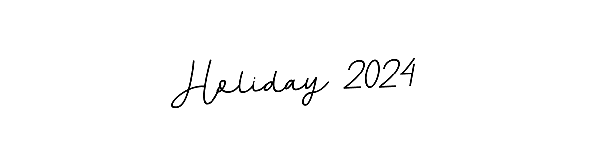 It looks lik you need a new signature style for name Holiday 2024. Design unique handwritten (BallpointsItalic-DORy9) signature with our free signature maker in just a few clicks. Holiday 2024 signature style 11 images and pictures png